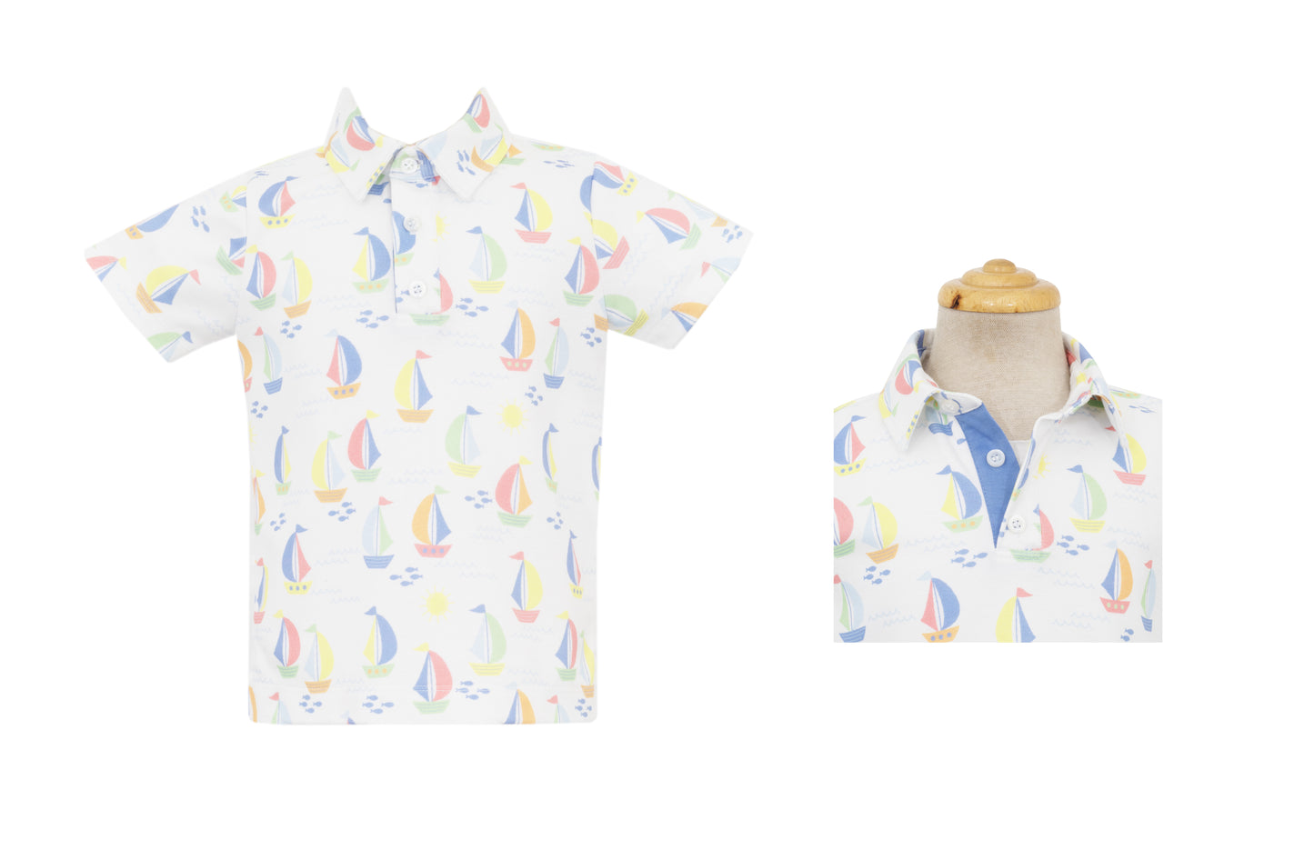 Sailboat's Boy's Polo Shirt