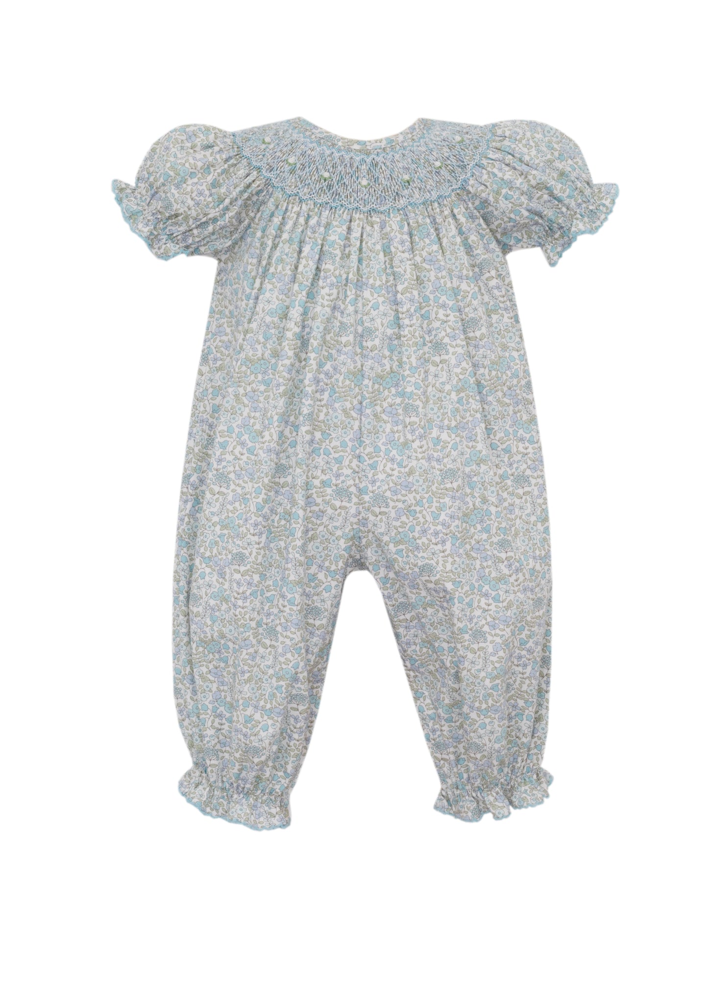 ANDREA - Blue Liberty Floral Long Bishop Bubble