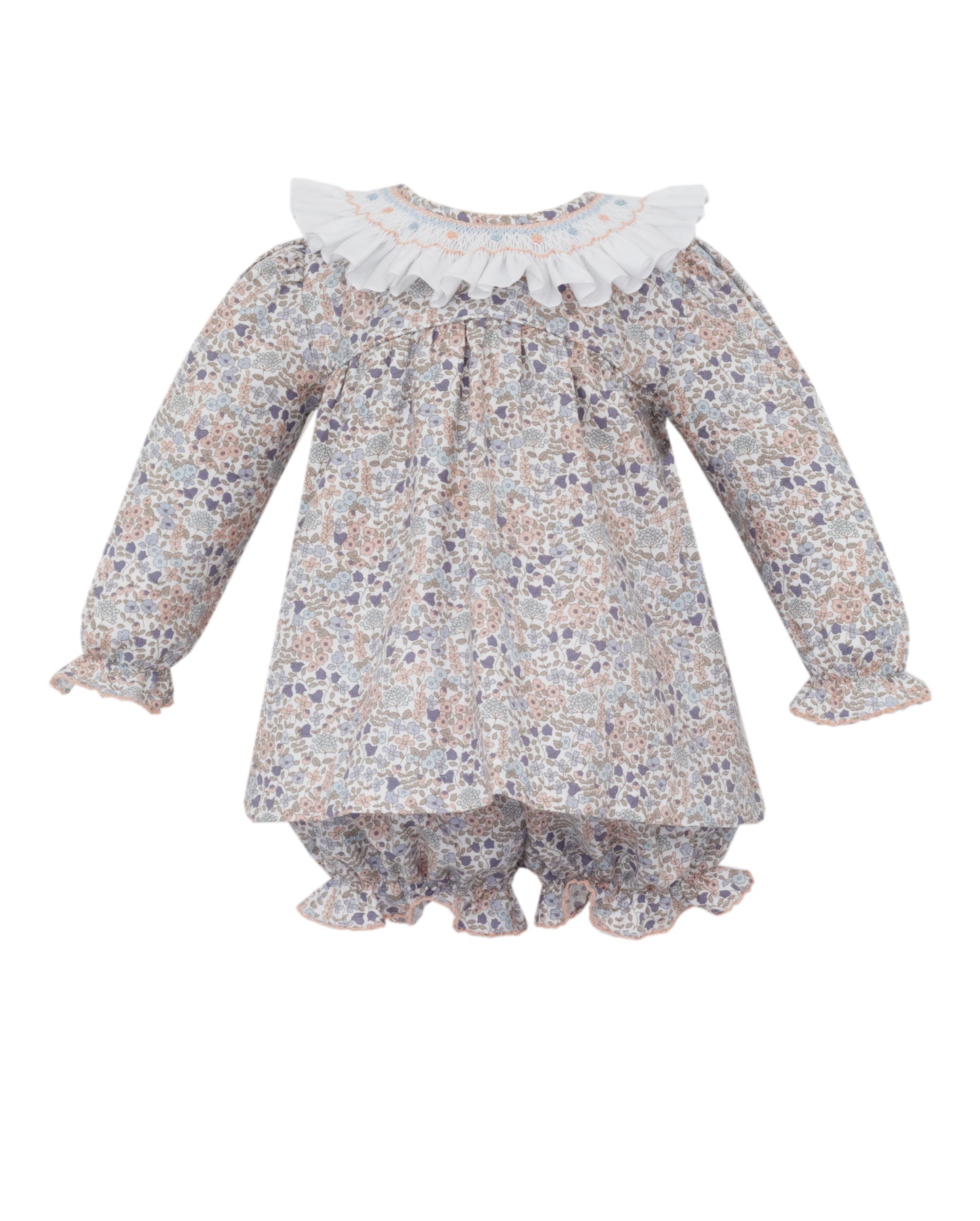 JULIETTE - Orange and Blue Liberty Floral Set