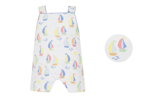 Boy's Sailboats print Jon Jon