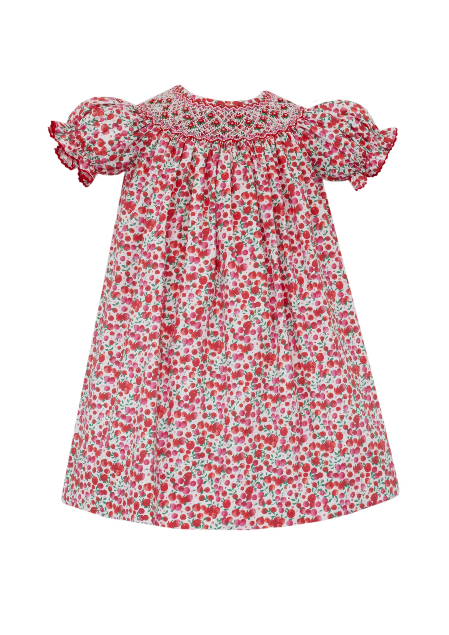KATE Red & Pink Holiday Liberty Print Bishop
