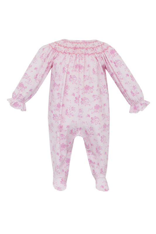 FRENCH TOILLE LONG FOOTIE WITH FEET
