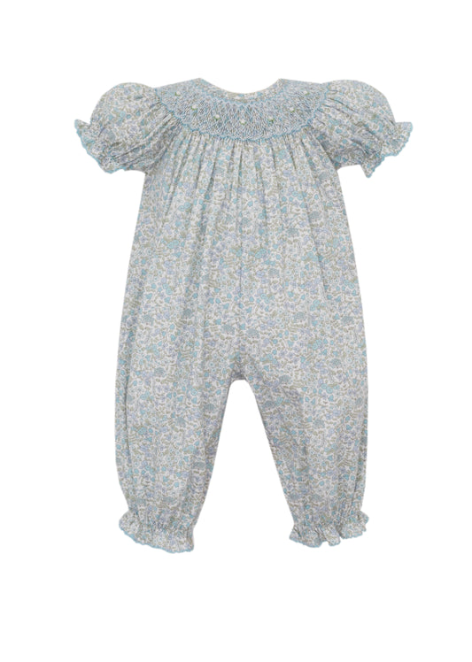 ANDREA - Blue Liberty Floral Long Bishop Bubble