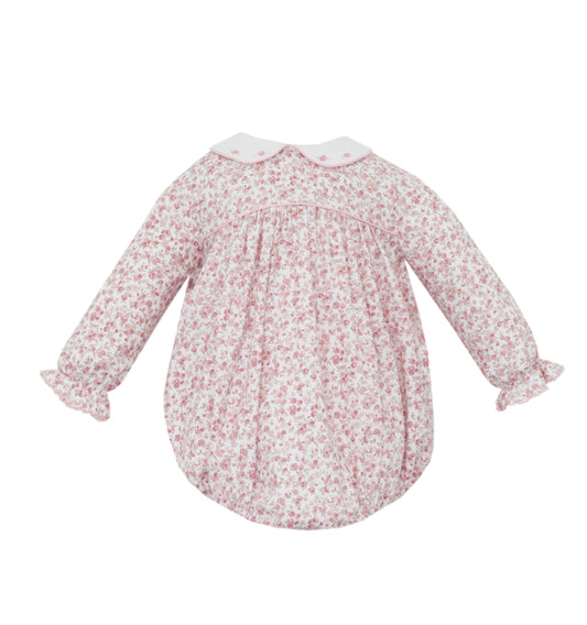YVONNE - Pink roses Liberty floral girl's short bubble